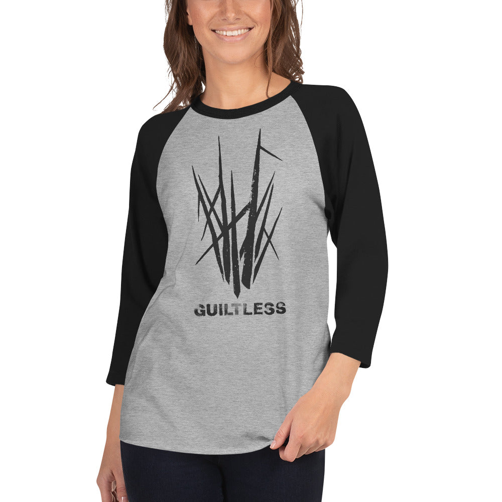 Guiltless 3/4 sleeve raglan shirt